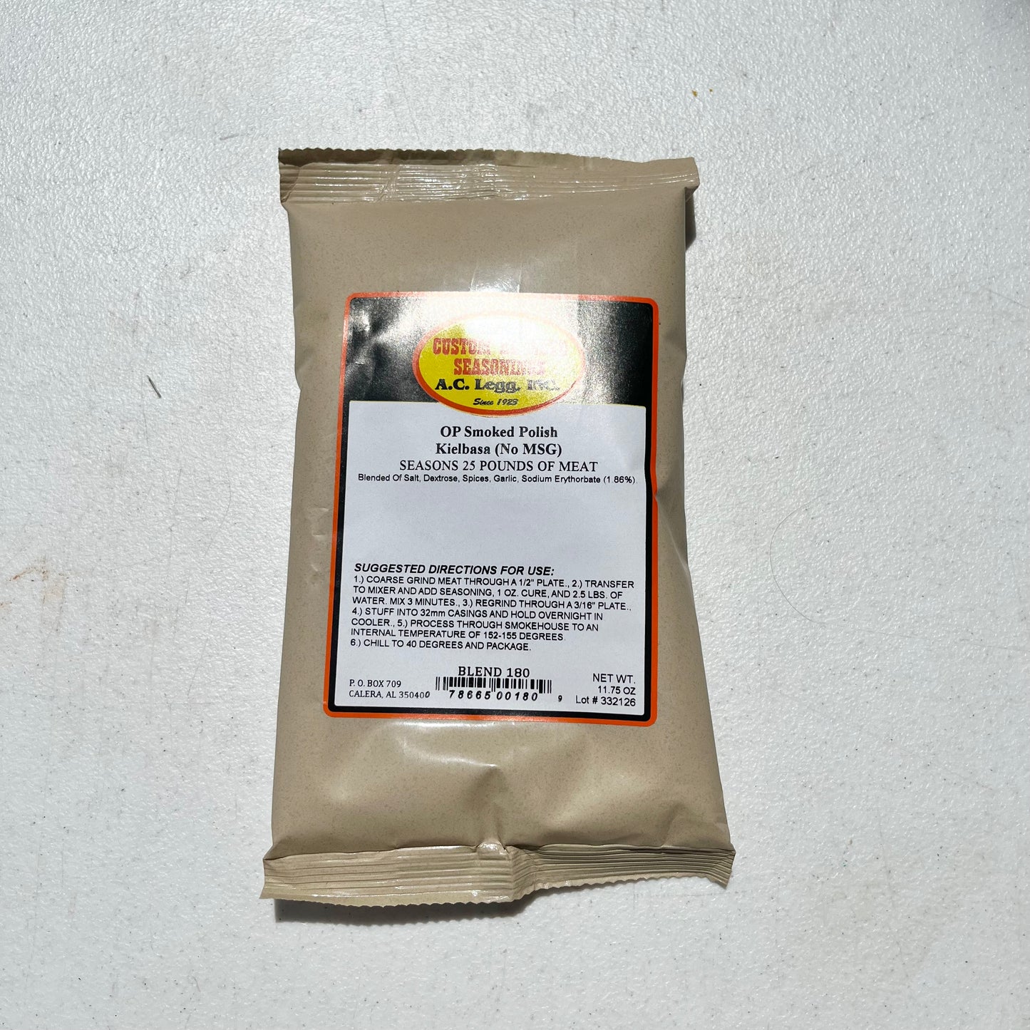 Blend #180 - Smoked Polish Kielbasa Seasoning (No MSG)
