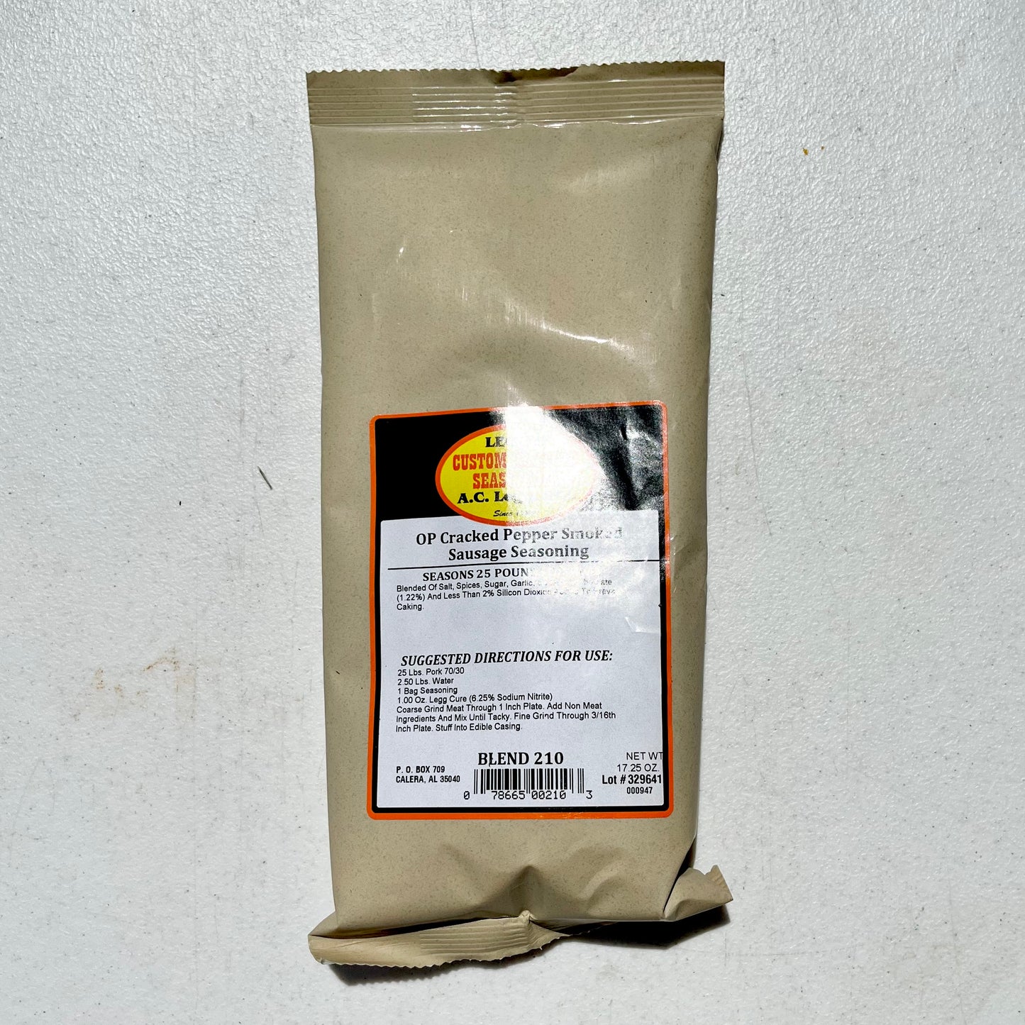 Blend #210 - Cracked Pepper Smoked Sausage Seasoning