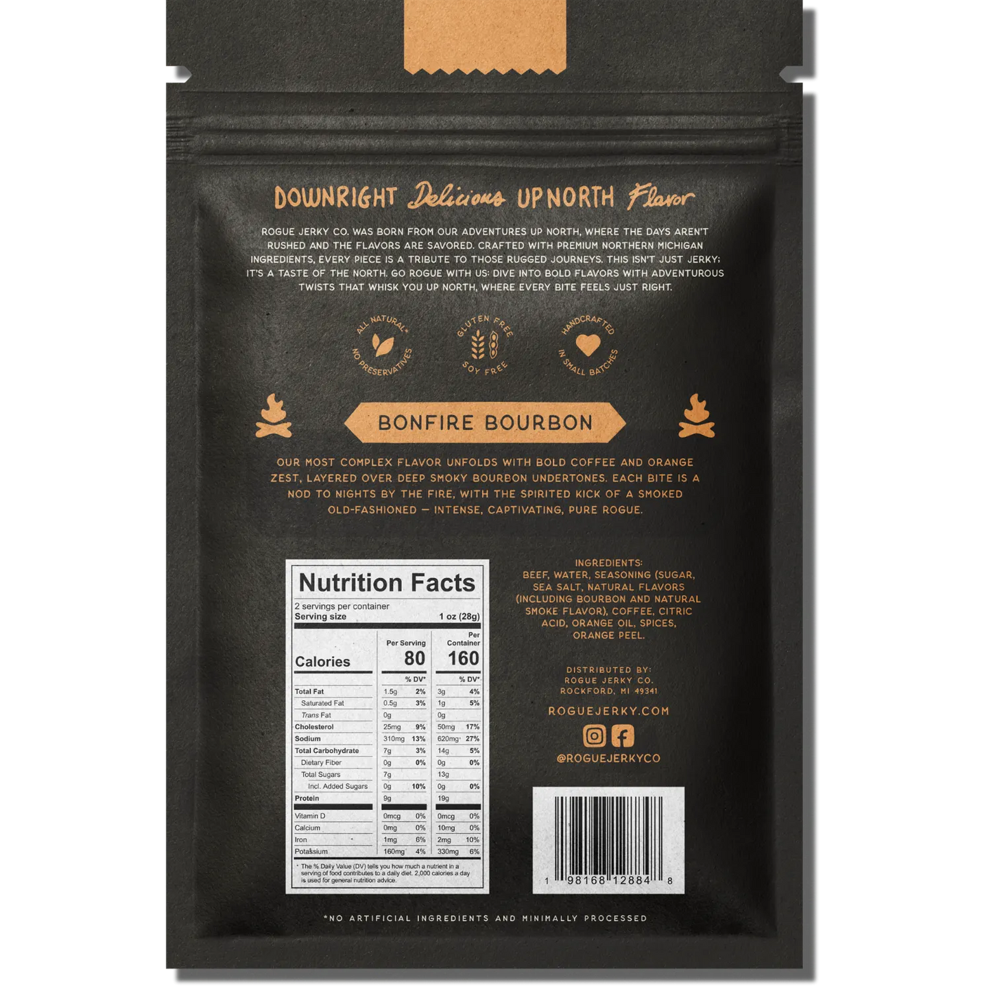 Bonfire Bourbon Beef Jerky