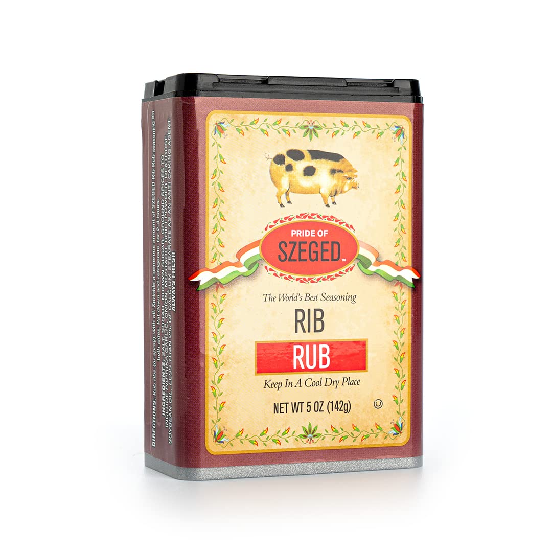 Pride of Szeged Rib Rub Single - 5 oz. Container