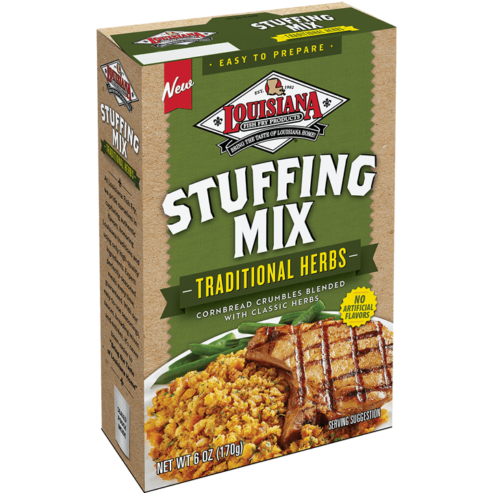 Louisiana Fish Fry: Stuffing Mix - Traditional Herbs