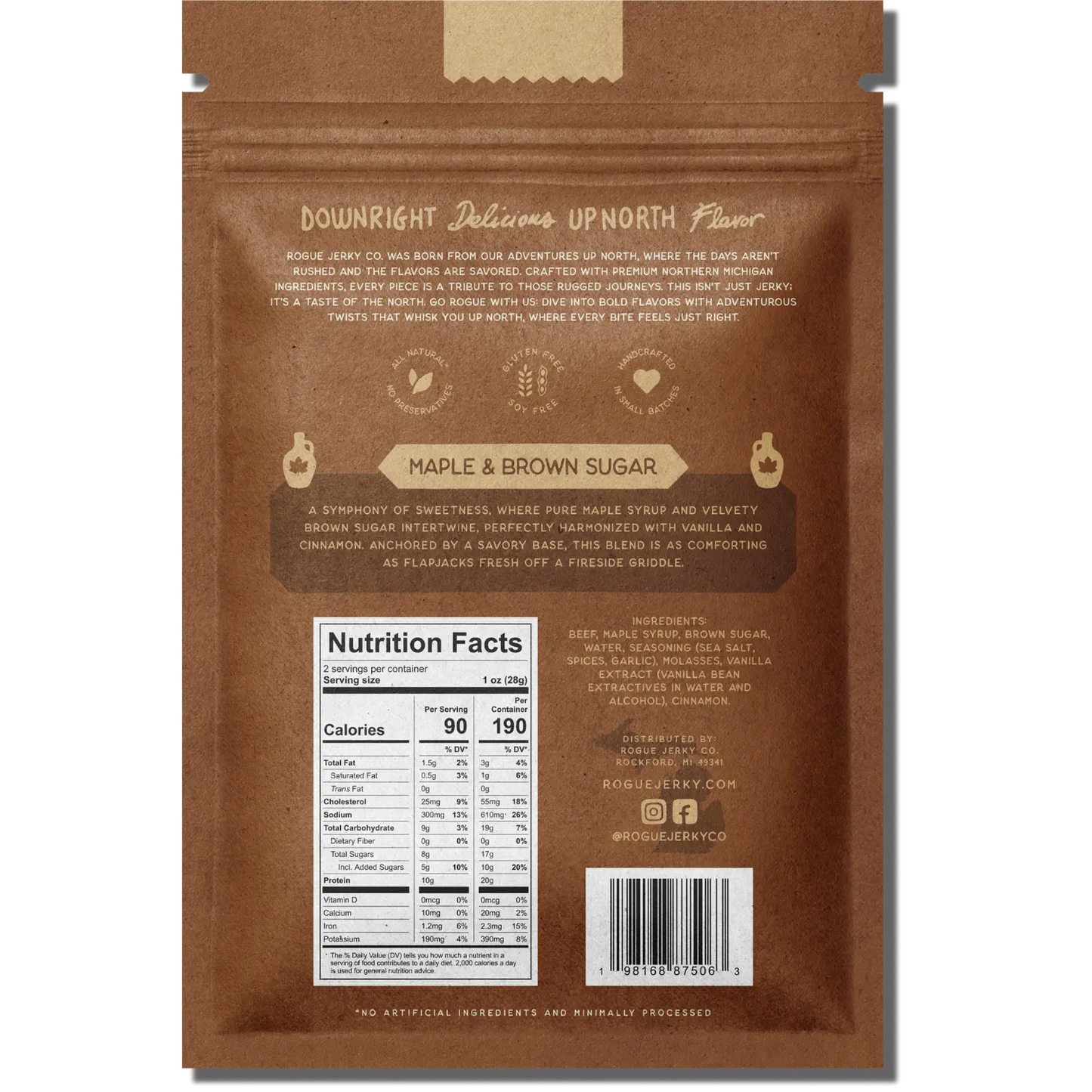 Maple Brown Sugar Beef Jerky