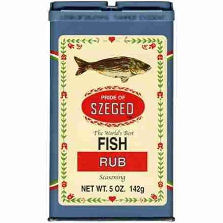 Pride of Szeged Fish Rub Tin Case - 6/5 oz. containers